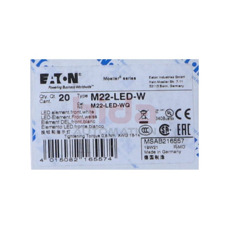 EATON M22-LED-W LED-Element 12-30VAC/DC