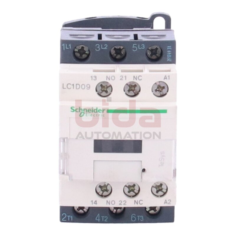 Schneider Electric LC1D09V7 Leistungssch&uuml;tz / Power contactor LC1D 3p, +1S+1&Ouml;, 4 kW, 9 A, 400 V AC3, Spule 400 V AC