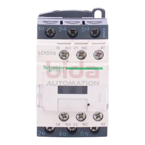 Schneider Electric LC1D09V7 Leistungssch&uuml;tz / Power contactor LC1D 3p, +1S+1&Ouml;, 4 kW, 9 A, 400 V AC3, Spule 400 V AC