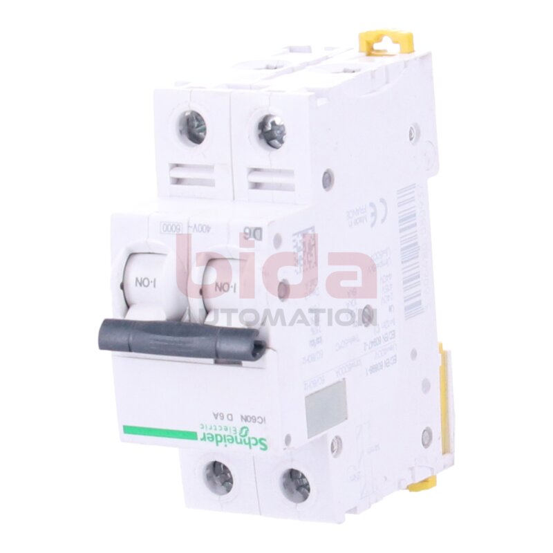 SCHNEIDER ELECTRIC iC60N 2P 6A D Leitungsschutzschalter / Circuit breaker