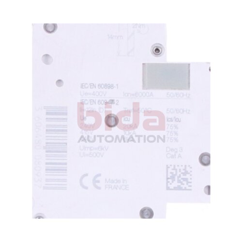 SCHNEIDER ELECTRIC iC60N 2P 6A D Leitungsschutzschalter / Circuit breaker