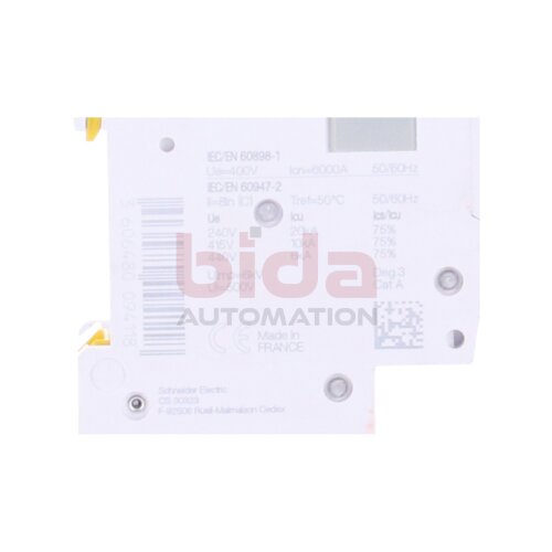 Schneider iC60N C 6A 2P Leitungsschutzschalter / Circuit breaker