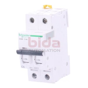 Schneider iC60N C 6A 2P Leitungsschutzschalter / Circuit...