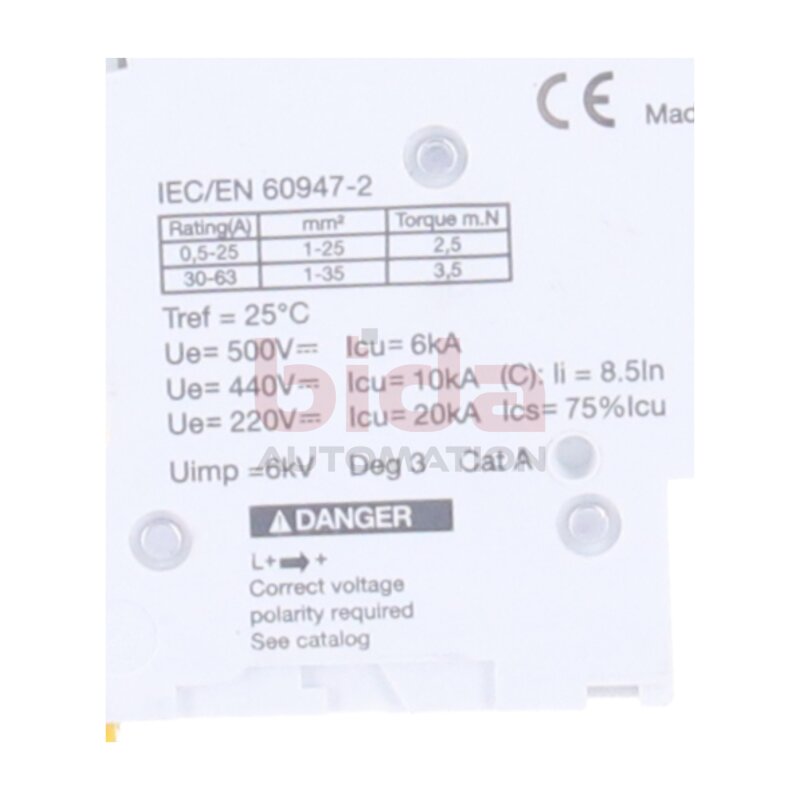 Schneider M9F14206 (IEC/EN 60947-2) LS-Schalter Circuit breaker