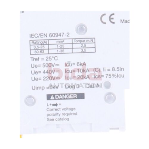 Schneider M9F14206 (IEC/EN 60947-2) LS-Schalter Circuit breaker