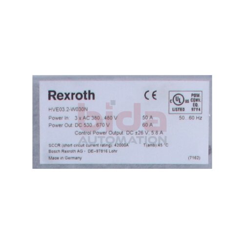 REXROTH HVE03.2-W030N Stromversorgungsanlage Power Supply Unit
