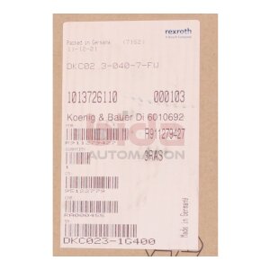 REXROTH DKC02.3-040-7-FW(000103) EcoDrive Servoregler...