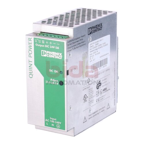 Phoenix Contact QUINT-PS-100-240AC/24DC/ 5(2938581) Stromversorgung Power supply