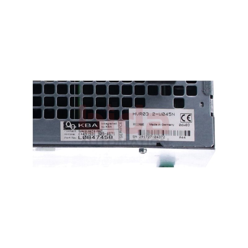 Indramat HVR03.2-W045N (R911190005) Stromversorgung AC Power Supply