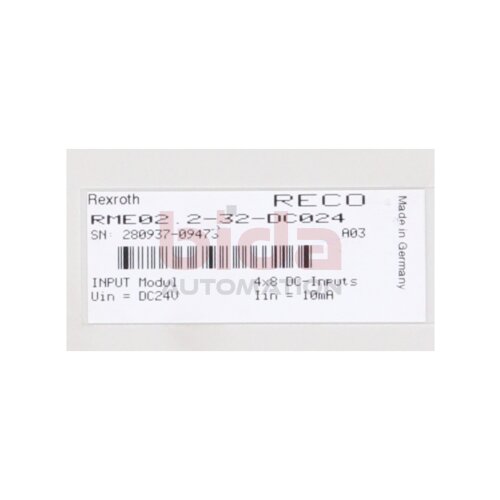 Rexroth RME02.2-32-DC024 (280937-09473)  Eingangsmodul / Input module 24V DC