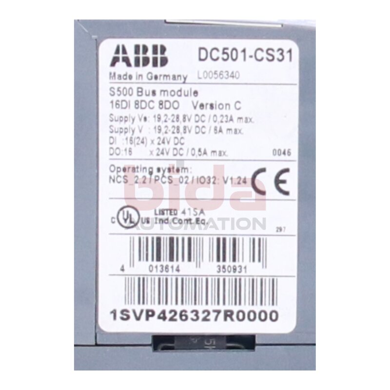 ABB DC501-CS31(L0056340) S500 Busmodul Bus module