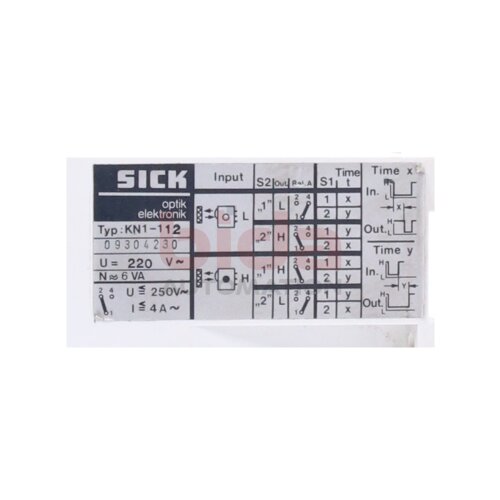 Sick  KN1-112 (1003278) Sicherheitsrelais / Safety relais 250V / 4A
