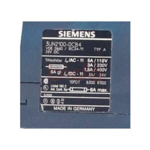 Siemens 3UN2100-0CB4 / 3UN2 100-0CB4...