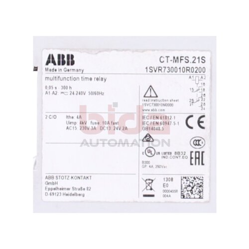 ABB CT-MFS.21S(1SVR730010R0200) Multifunktions-Zeitrelais Multifunction time relay