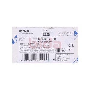 EATON DILM17-10 (XTCE018C10) Leistungsschütz / power...