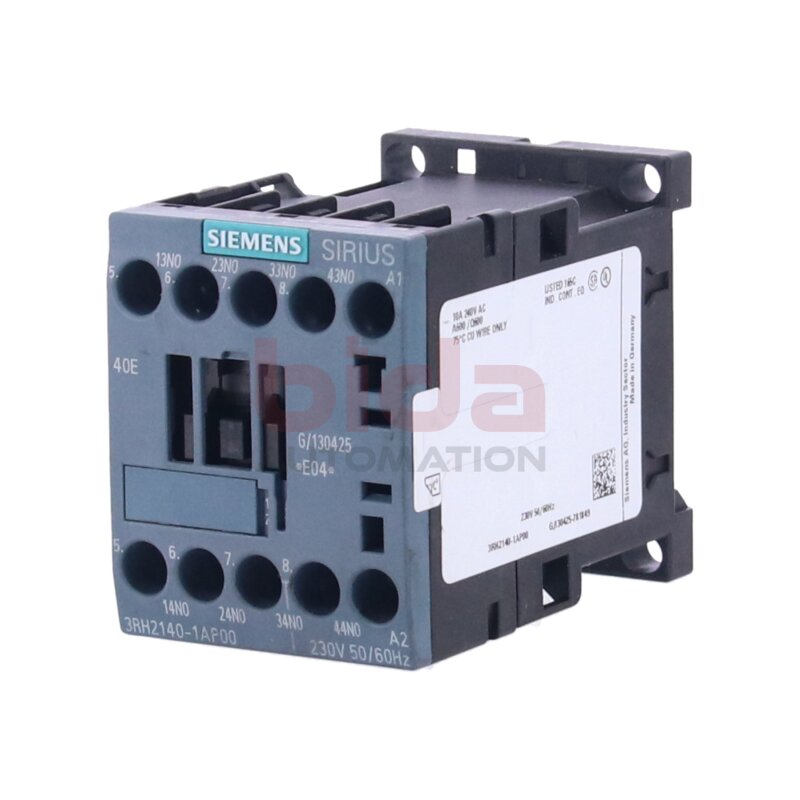Siemens 3RH2140-1AP00 / 3RH2 140-1AP00 Hilfssch&uuml;tz Auxiliary contactor