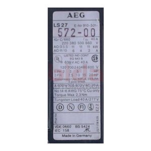 AEG LS 27 (910-310) Leistungsschütz Power contactor