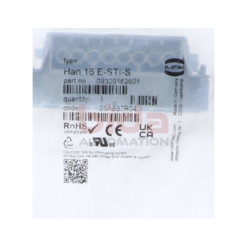 HARTING Han 16E-STI-S Stifteinsatz Male Insert
