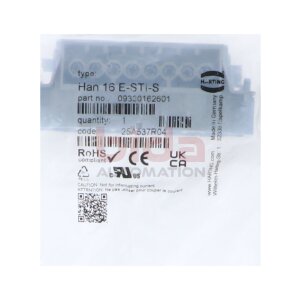 HARTING Han 16E-STI-S Stifteinsatz Male Insert