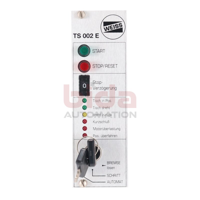 Weiss TS002E 971163 24V Rundtischsteuerung Rotary table controller