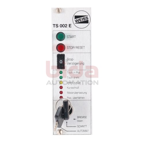 Weiss TS002E 971163 24V Rundtischsteuerung Rotary table controller