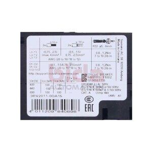 Siemens 3RV2011-0DA15 / 3RV2 011-0DA15 Leistungsschalter...