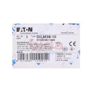 EATON DIL M38-10 (42V/50/60Hz) Hilfsschütz /...