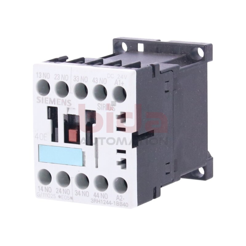 Siemens 3RH1244-1BB40 / 3RH1 244-1BB40 Hilfssch&uuml;tz Auxiliary contactor