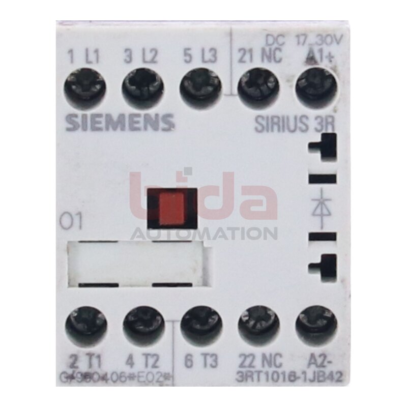 Siemens 3RT1016-1JB42 / 3RT1 016-1JB42 Leistungssch&uuml;tz Power contactor