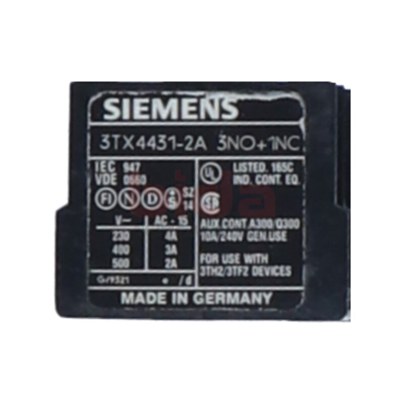Siemens 3TX4431-2A / 3TX4 431-2A Hilfsschalterblock Auxiliary switch block