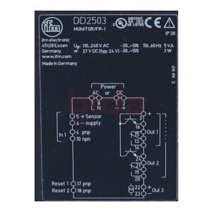 ifm DD2503 Auswerteeinheit zur Drehzahlüberwachung...