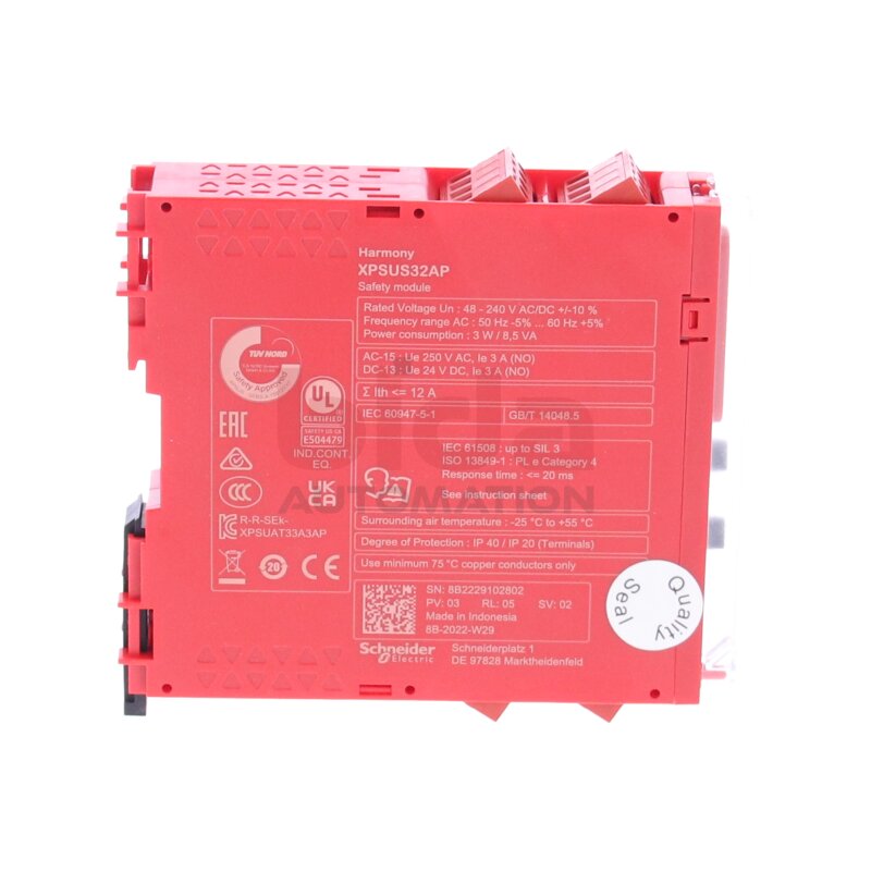 Schneider XPSUS32AP Sicherheitsrelais / Safety relais 48-240VAC/DC