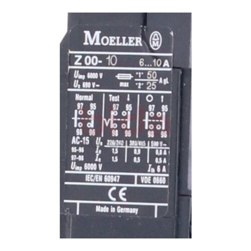 MOELLER Z00-10 &Uuml;berlastrelais Overload relay