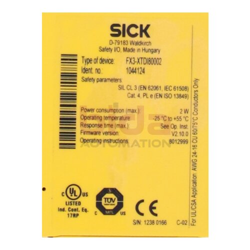 Sick FX3-XTDI80002 (1044125) Sicherheitssteuerung / Safety control