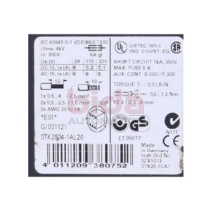 Siemens 3TK2834-1AL20 / 3TK2 834-1AL20 Sicherheitsrelais...
