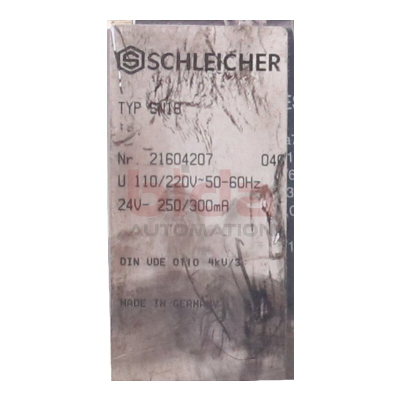 SCHLEICHER SN18 (21604207 ) Stromversorgung / Power supply 24V