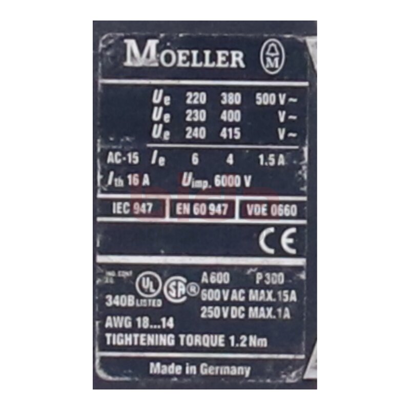Moeller 31 DIL M Hilfssch&uuml;tz Auxiliary contactor