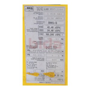Sick LVS 800-2200 (1 010 582)  Lichtvorhang / Light...