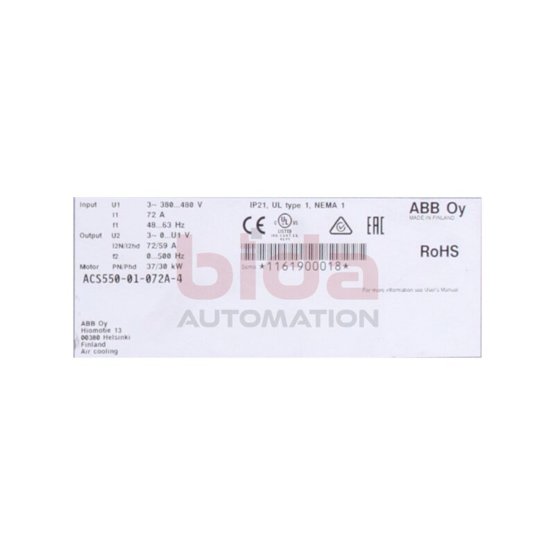 ABB ACS550-01-072A-4 Frequenzumrichter Frequency inverter