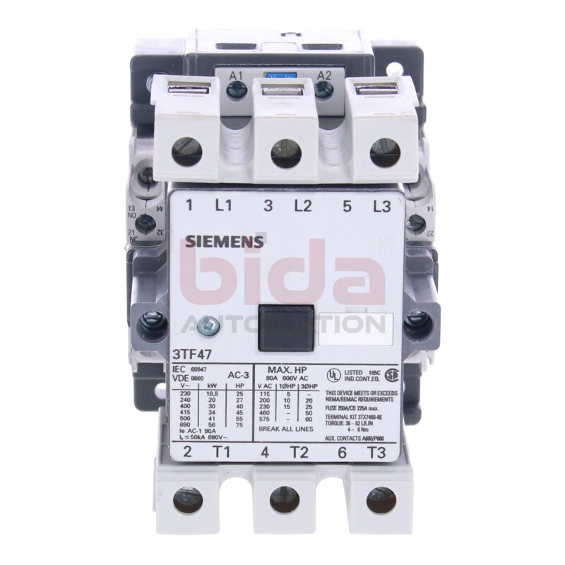Siemens 3TF4722-0AP0 / 3TF4 722-0AP0 Leistungssch&uuml;tz Power contactor
