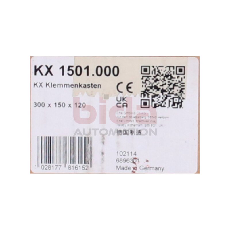 RITTAL KX 1501.000 Klemmenkasten Terminal box