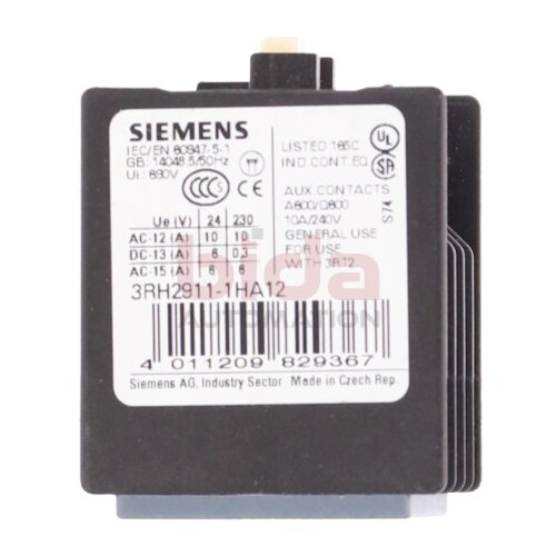 Siemens 3RH2911-1HA12 / 3RH2 911-1HA12 Hilfsschalter Auxiliary Switch