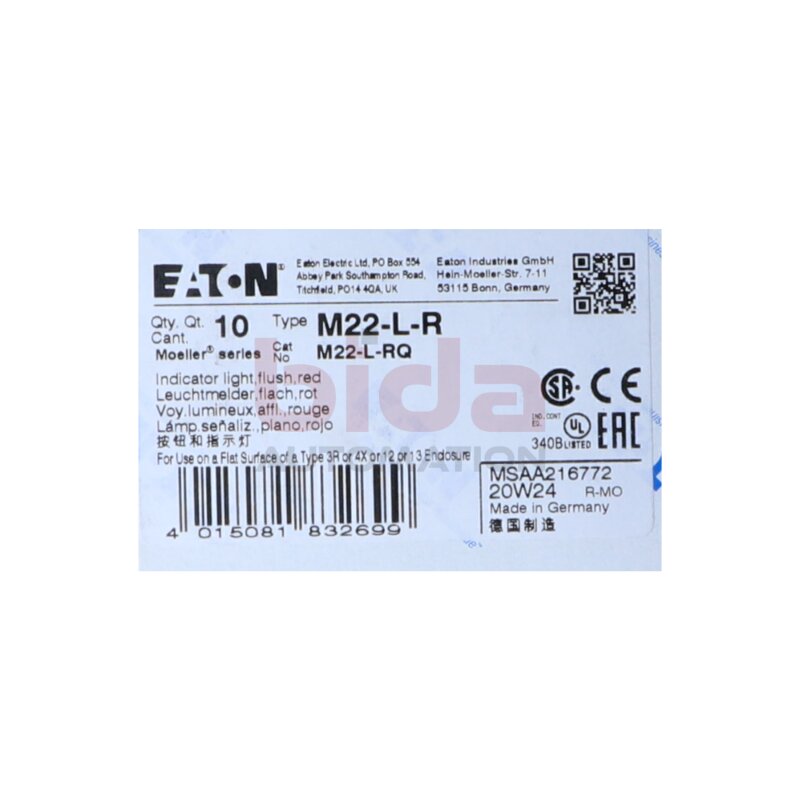 EATON M22-L-R