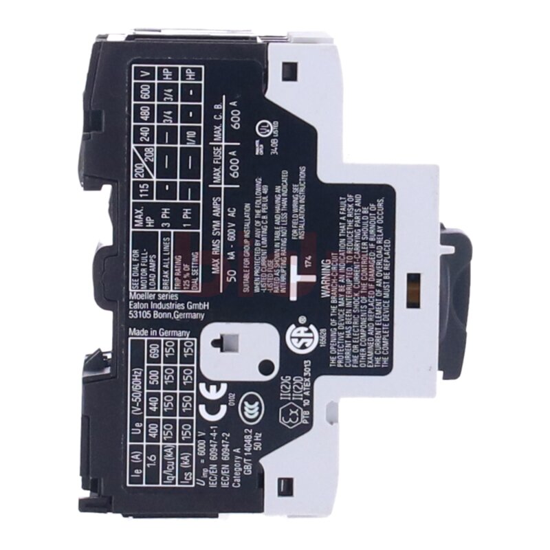 EATON PKZM0-1,6 Motor-Protective Circuit-Breakers / Motorschutzschalter