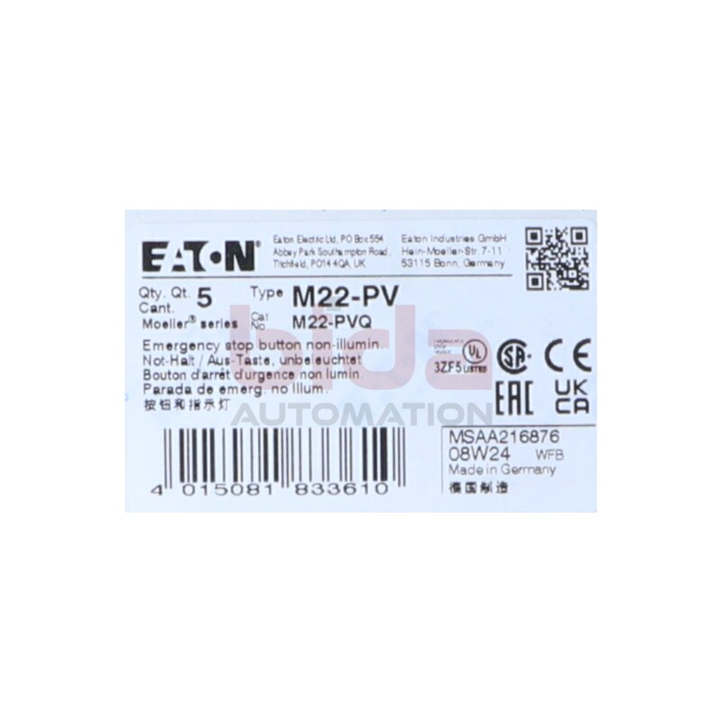 EATON M22-PV (06/2024-01-29)