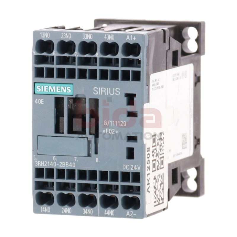 Siemens 3RH2140-2BB40 / 3RH2 140-2BB40 Hilfssch&uuml;tz Auxiliary Contactor 240V AC 10A