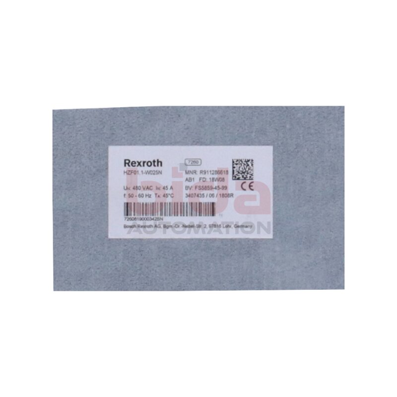 Rexroth HZF01.1-W025N(R911286618) Netzfilter Mains filter