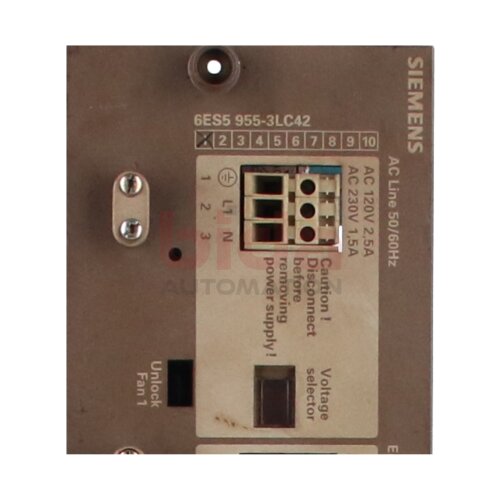 Siemens 6ES5955-3LC42 SIMATIC S5 Stromversorgung Power supply