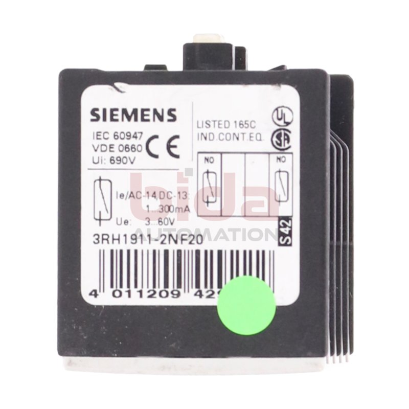 Siemens 3RH1911-2NF20 Hilfsschalter Auxiliary Switch