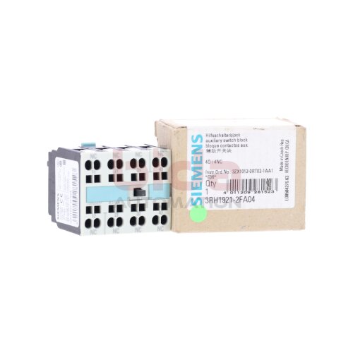Siemens 3RH1921-2FA04 Hilfsschalterblock Auxiliary Switch Block 10A 690V